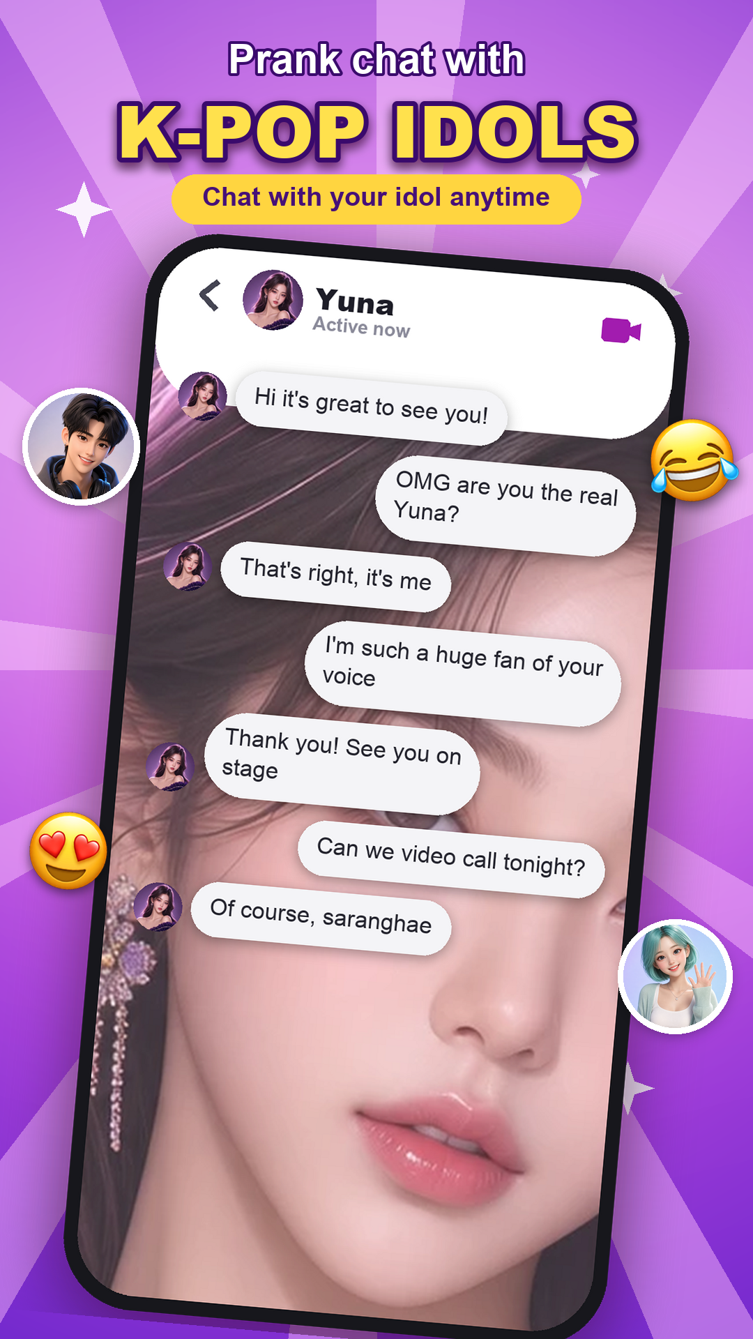 Prank a friend with a fun video call reaction